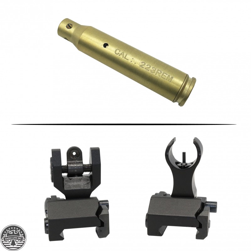 AR Platform Iron Sight and AR15 Cartridge Laser Bore Sight